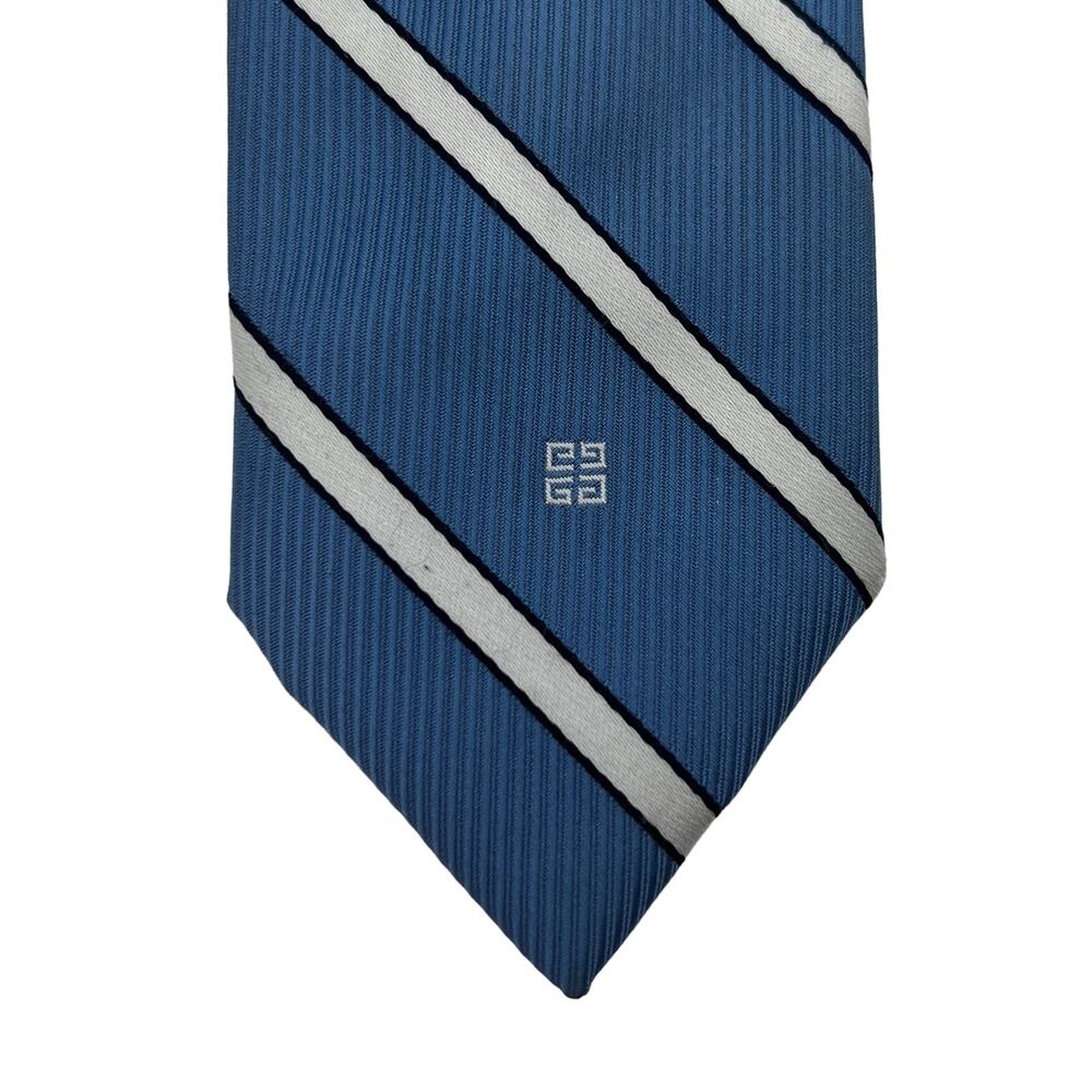 Vintage Givenchy Monsieur Blue Stripe Tie